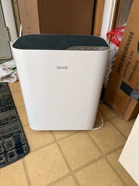Levoit White & Black Air Purifier - Quiet Home Filtration